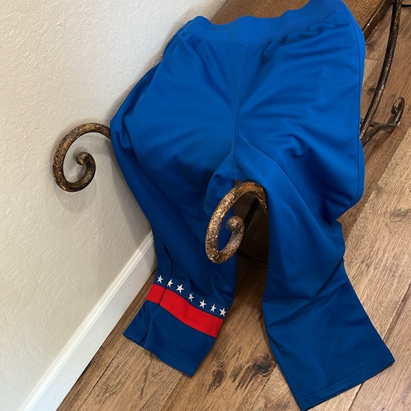 Rare Nike NBA Philadelphia 76ers Warm Up Pants with snap on open & close bottoms - Picture 7 of 8